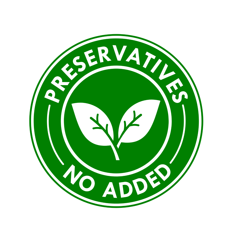 100% Chemical-Free / No Preservatives